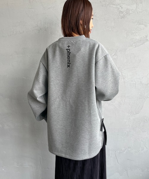 ＋phenix/プラスフェニックス] 別注 ダンボールニット サイドジップ