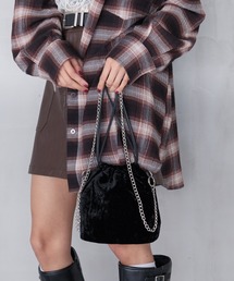 PAGEBOY | ベロアキンチャクBAG(ハンドバッグ)
