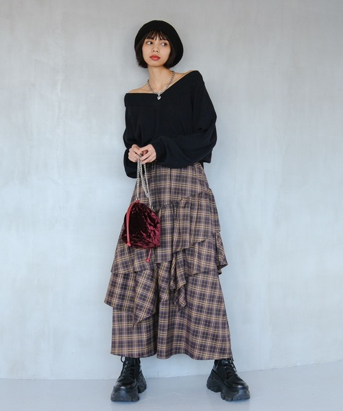 PAGEBOY（ページボーイ）の「ベロアキンチャクBAG（ハンドバッグ・レディース・ブラック/レオパード/レッド・FREE）」の5枚目の写真