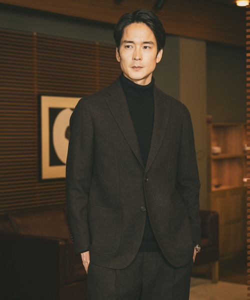 GLOBAL WORK（グローバルワーク）の「ウールブレンドジャケット/Salon de GW/581176（テーラードジャケット・メンズ・グレー/ブラウン/ネイビー・SMALL/MEDIUM/LARGE/X-LARGE）」の18枚目の写真