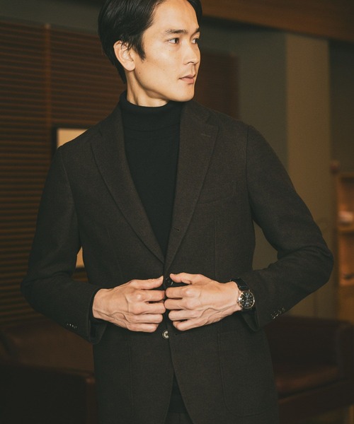 GLOBAL WORK（グローバルワーク）の「ウールブレンドジャケット/Salon de GW/581176（テーラードジャケット・メンズ・グレー/ブラウン/ネイビー・SMALL/MEDIUM/LARGE/X-LARGE）」の21枚目の写真