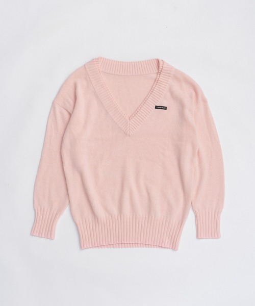 アンゴラウールVネックニット / Angora Wool V-Neck Knit（ニット