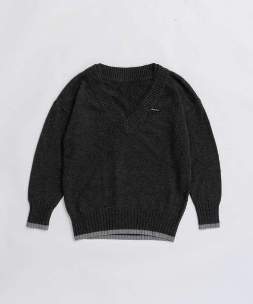 アンゴラウールVネックニット / Angora Wool V-Neck Knit（ニット
