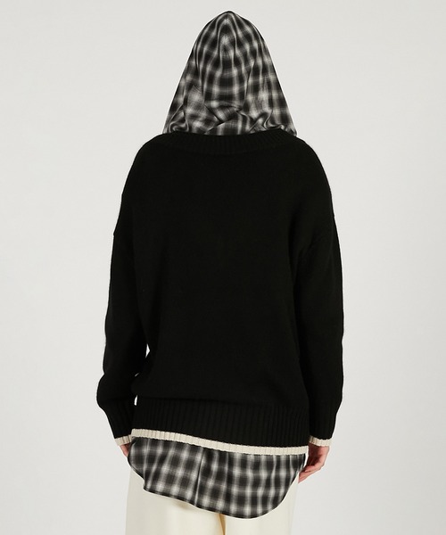 PRANK PROJECT（プランクプロジェクト）の「アンゴラウールVネックニット / Angora Wool V-Neck Knit（ニット/セーター・レディース・ピンク/ホワイト/チャコールグレー/ブラック・FREE）」の22枚目の写真