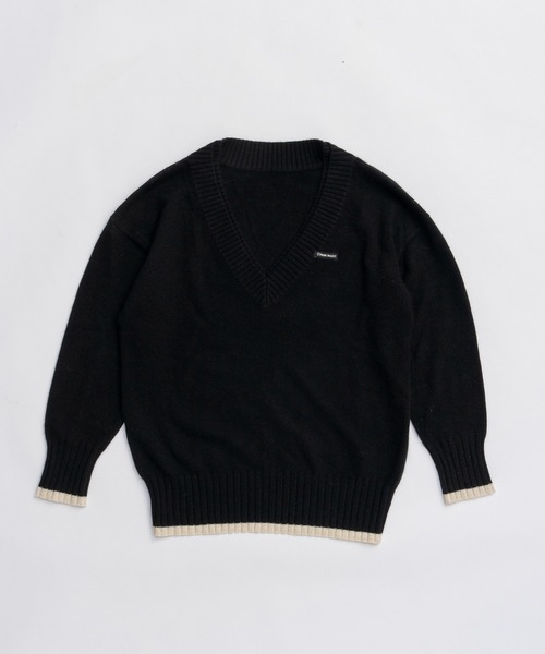 PRANK PROJECT（プランクプロジェクト）の「アンゴラウールVネックニット / Angora Wool V-Neck Knit（ニット/セーター・レディース・ピンク/ホワイト/チャコールグレー/ブラック・FREE）」の14枚目の写真