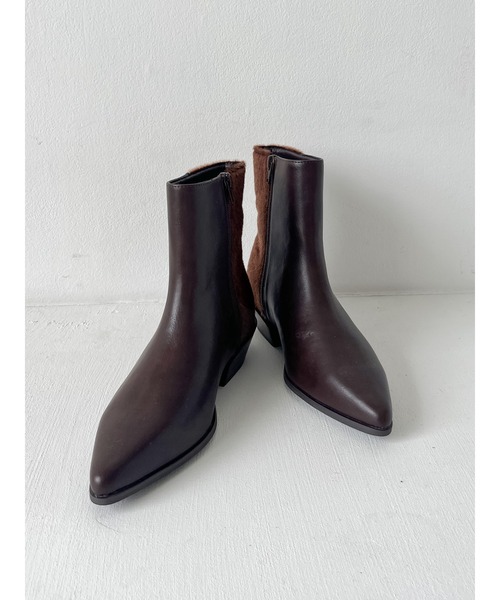 Ungrid（アングリッド）の「ポインテッドトゥブーツ（ブーツ・レディース・ブラウン/ブラック・S/L/M）」の13枚目の写真