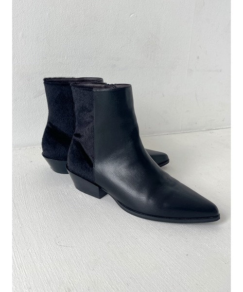 Ungrid（アングリッド）の「ポインテッドトゥブーツ（ブーツ・レディース・ブラウン/ブラック・S/L/M）」の12枚目の写真