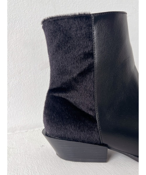 Ungrid（アングリッド）の「ポインテッドトゥブーツ（ブーツ・レディース・ブラウン/ブラック・S/L/M）」の3枚目の写真