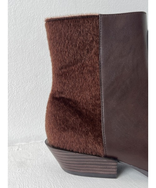 Ungrid（アングリッド）の「ポインテッドトゥブーツ（ブーツ・レディース・ブラウン/ブラック・S/L/M）」の5枚目の写真
