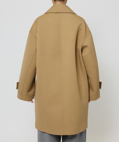 BABYLONE（バビロン）の「ボンディングジャケットコート（ピーコート・レディース・チャコール/ベージュ・フリー）」の20枚目の写真