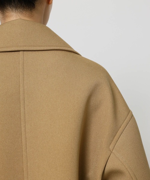 BABYLONE（バビロン）の「ボンディングジャケットコート（ピーコート・レディース・チャコール/ベージュ・フリー）」の21枚目の写真