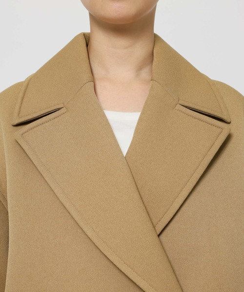 BABYLONE（バビロン）の「ボンディングジャケットコート（ピーコート・レディース・チャコール/ベージュ・フリー）」の22枚目の写真