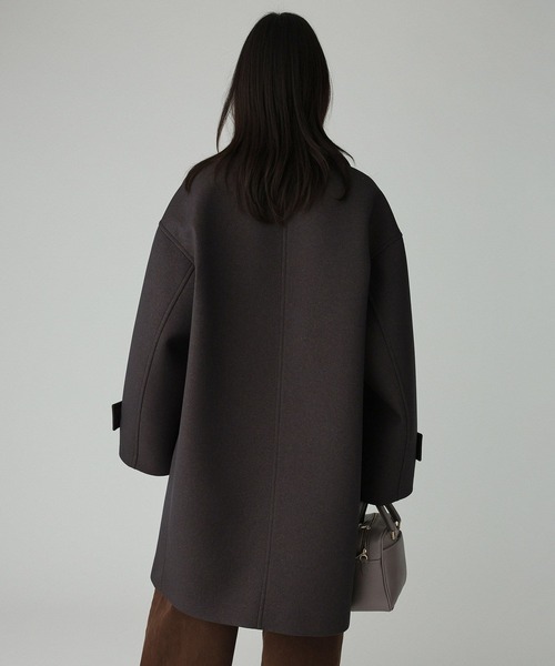 BABYLONE（バビロン）の「ボンディングジャケットコート（ピーコート・レディース・チャコール/ベージュ・フリー）」の5枚目の写真