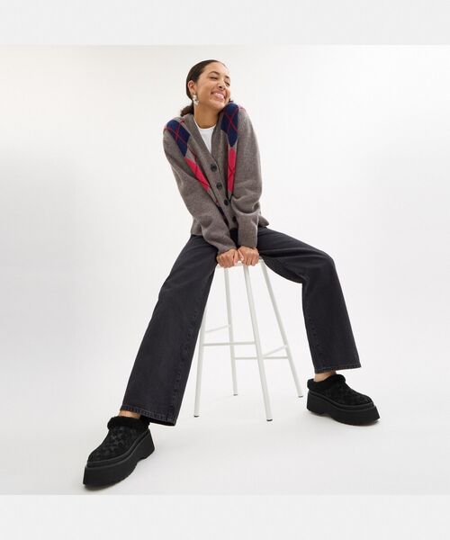 COACH(コーチ)の「セシリア クロッグ・シグネチャー スエード(サンダル・レディース・ブラック系その他・5B/6B/7B/8B)」の2枚目の写真