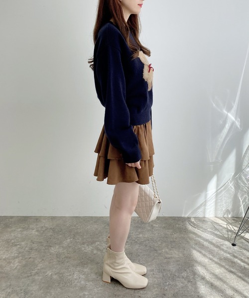 INGNI（イング）の「もちもちフェザーベアニットプルオーバー（ニット/セーター・レディース・オフホワイト/ネイビー/ボルドー/ホワイト系その他/ネイビー系1/ワイン系・M）」の18枚目の写真