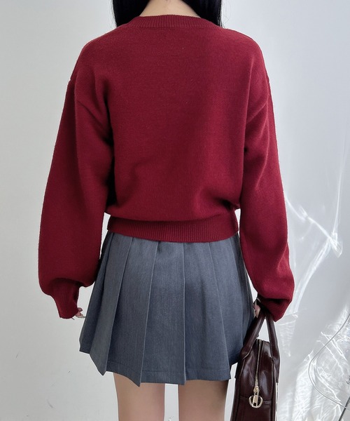 INGNI（イング）の「もちもちフェザーベアニットプルオーバー（ニット/セーター・レディース・オフホワイト/ネイビー/ボルドー/ホワイト系その他/ネイビー系1/ワイン系・M）」の21枚目の写真