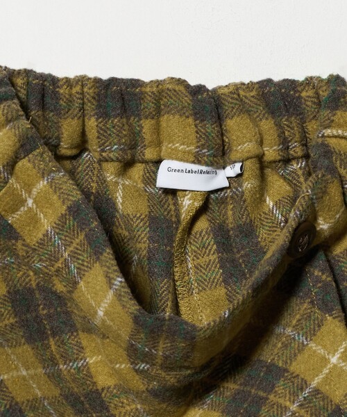 green label relaxing（グリーンレーベルリラクシング）の「チェック ラップキュロット（イエロー） / キッズ  100cm-160cm（その他パンツ・キッズ・イエロー・120cm/100cm/150cm/130cm/140cm/160cm/110cm）」の18枚目の写真