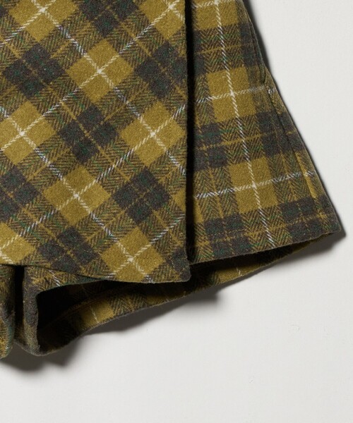 green label relaxing（グリーンレーベルリラクシング）の「チェック ラップキュロット（イエロー） / キッズ  100cm-160cm（その他パンツ・キッズ・イエロー・120cm/100cm/150cm/130cm/140cm/160cm/110cm）」の19枚目の写真