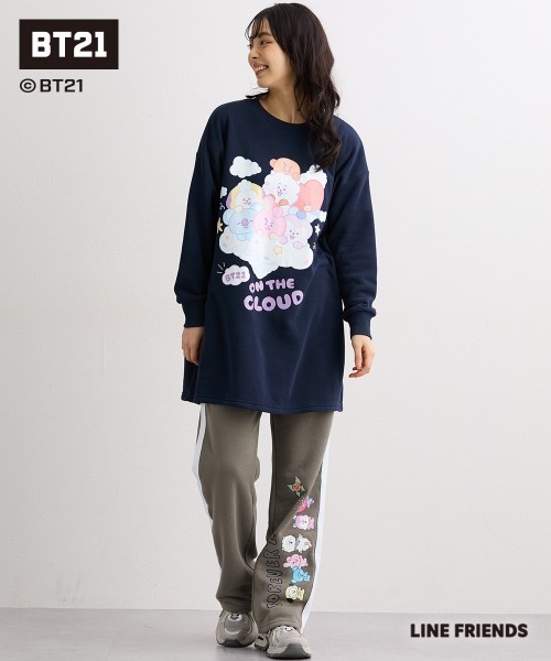 SMILE LAND（スマイルランド）の「【BT21】裏起毛パンツ＜大きいサイズ有＞（その他パンツ・レディース・チャコール/ブラック/カーキ・M/L/LL/3L/4L/5L）」の17枚目の写真