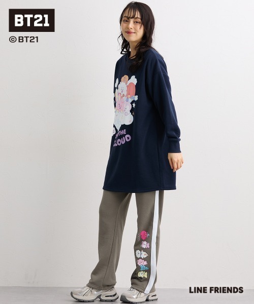 SMILE LAND（スマイルランド）の「【BT21】裏起毛パンツ＜大きいサイズ有＞（その他パンツ・レディース・チャコール/ブラック/カーキ・M/L/LL/3L/4L/5L）」の15枚目の写真