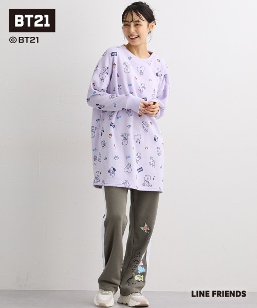 SMILE LAND（スマイルランド）の「【BT21】裏起毛パンツ＜大きいサイズ有＞（その他パンツ・レディース・チャコール/ブラック/カーキ・M/L/LL/3L/4L/5L）」の14枚目の写真