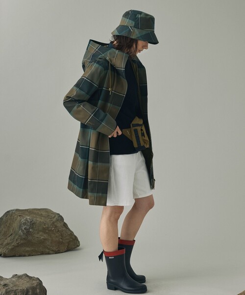 AIGLE（エーグル）の「撥水 チェック バケットハット（ハット・レディース・カーキ・L/M/S）」の5枚目の写真