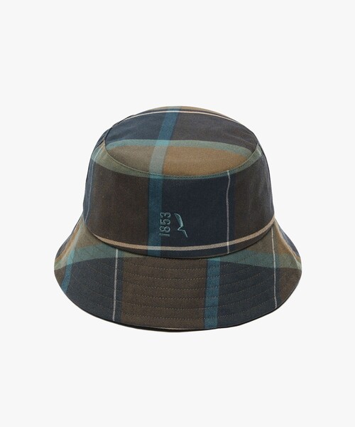 AIGLE（エーグル）の「撥水 チェック バケットハット（ハット・レディース・カーキ・L/M/S）」の9枚目の写真