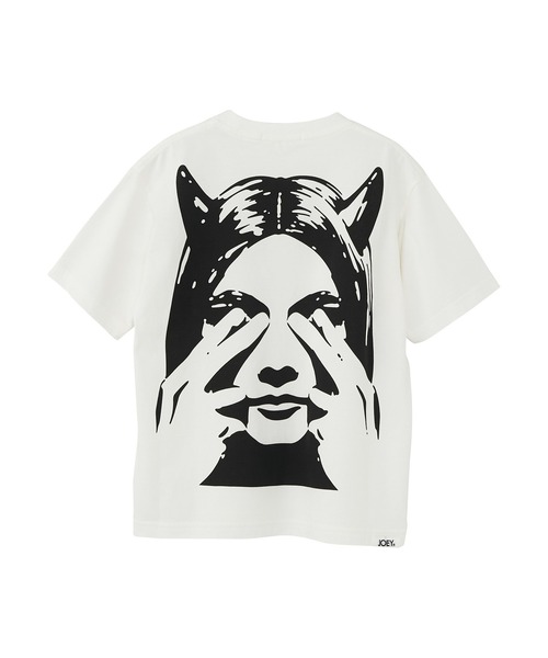 JOEY HYSTERIC（ジョーイヒステリック）の「SEE NO EVIL Tシャツ（Tシャツ/カットソー・キッズ・ブラック/ホワイト系その他2・LARGE）」の3枚目の写真