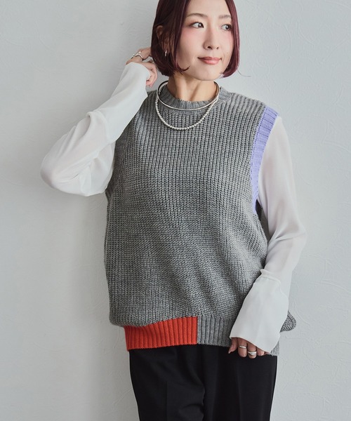 シーズン前限定値下げ【美品】laubeblanc ニット 配色ニットベスト LHELBIE│Eimee Law & LHELBIE 公式オンライン