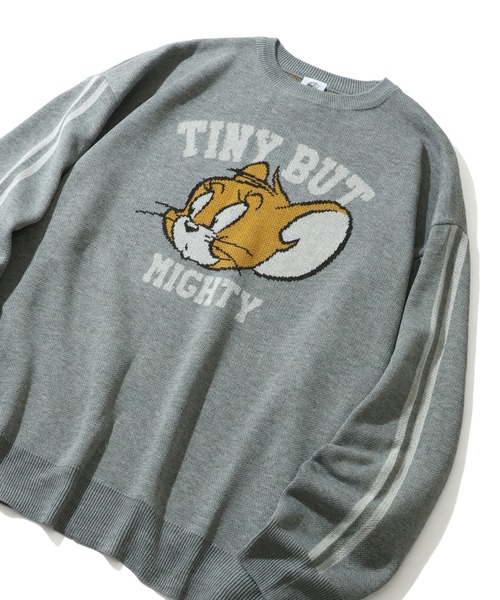 Tom&Jerry(トムアンドジェリー)の「【Tom & Jerry/トム & ジェリー】アートワークデザイン ジャガードニット セーター(ニット/セーター・レディース・オレンジ/グリーン/ダークネイビー/杢グレー・M/L)」の14枚目の写真