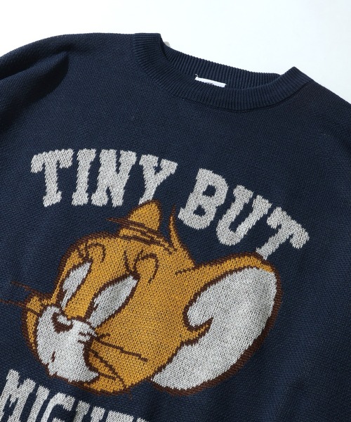 Tom&Jerry(トムアンドジェリー)の「【Tom & Jerry/トム & ジェリー】アートワークデザイン ジャガードニット セーター(ニット/セーター・レディース・オレンジ/グリーン/ダークネイビー/杢グレー・M/L)」の18枚目の写真