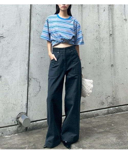 IRENENNE(アイレネ)の「ピグメントツイルワークパンツ / Pigment Twill Work Pants(その他パンツ・レディース・ブラウン/ネイビー・38/36/34)」の2枚目の写真