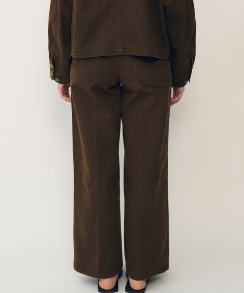 IRENENNE(アイレネ)の「ピグメントツイルワークパンツ / Pigment Twill Work Pants(その他パンツ・レディース・ブラウン/ネイビー・38/36/34)」の8枚目の写真