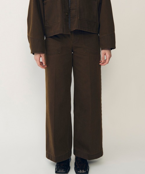 IRENENNE(アイレネ)の「ピグメントツイルワークパンツ / Pigment Twill Work Pants(その他パンツ・レディース・ブラウン/ネイビー・38/36/34)」の7枚目の写真