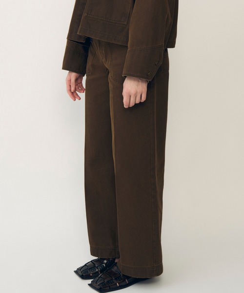 IRENENNE(アイレネ)の「ピグメントツイルワークパンツ / Pigment Twill Work Pants(その他パンツ・レディース・ブラウン/ネイビー・38/36/34)」の5枚目の写真