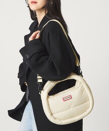HUNTER | ＜HUNTER＞フレイムド パファー ホーボー バッグ （ミディ）(トートバッグ)