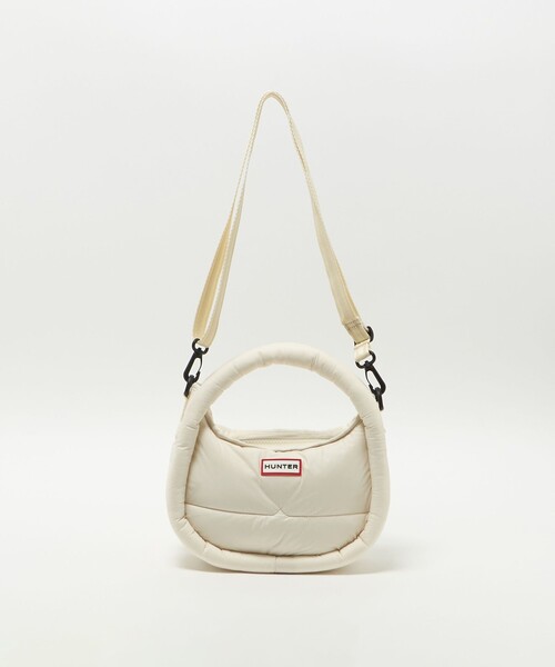 HUNTER（ハンター）の「＜HUNTER＞フレイムド パファー ホーボー バッグ （ミディ）（トートバッグ・レディース・ブラック/オフホワイト・FREE）」の9枚目の写真