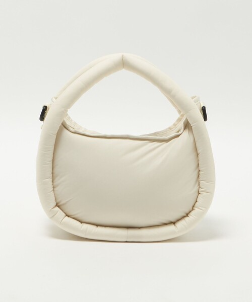 HUNTER（ハンター）の「＜HUNTER＞フレイムド パファー ホーボー バッグ （ミディ）（トートバッグ・レディース・ブラック/オフホワイト・FREE）」の11枚目の写真