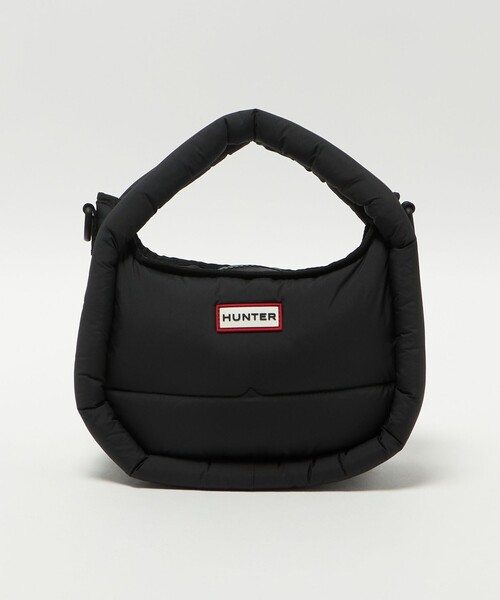 HUNTER（ハンター）の「＜HUNTER＞フレイムド パファー ホーボー バッグ （ミディ）（トートバッグ・レディース・ブラック/オフホワイト・FREE）」の19枚目の写真