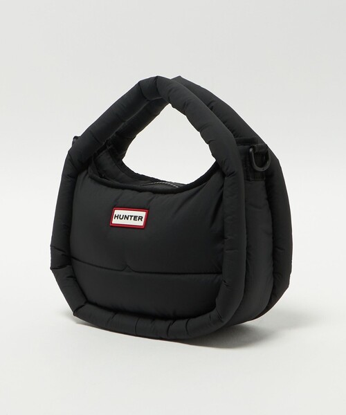 HUNTER（ハンター）の「＜HUNTER＞フレイムド パファー ホーボー バッグ （ミディ）（トートバッグ・レディース・ブラック/オフホワイト・FREE）」の21枚目の写真