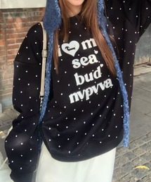 ViViDAY（ビビデー）の「ドット柄フロントプリントトレーナー（スウェット）」