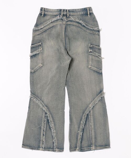 VIBGYOR(ヴィブジョー)の「ワイドシルエット デニムパンツ(BL)(デニムパンツ・メンズ・ブルー・MEDIUM/LARGE)」の3枚目の写真