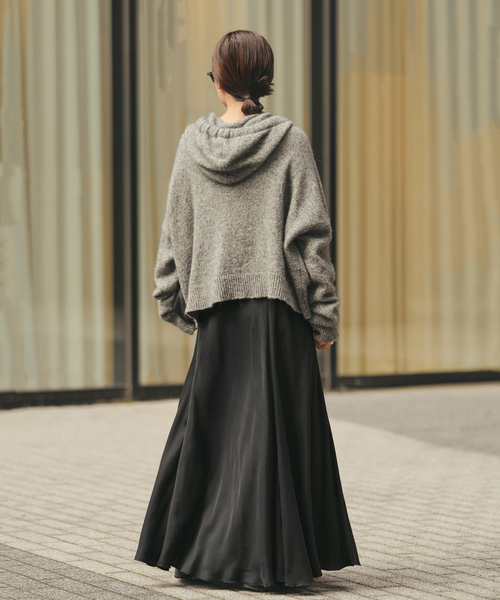 plage（プラージュ）の「《追加》Washable Fibril フレア スカート（スカート・レディース・アイボリー/ブラック・38/36/34）」の7枚目の写真