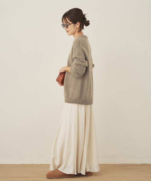 plage（プラージュ）の「《追加》Washable Fibril フレア スカート（スカート・レディース・アイボリー/ブラック・38/36/34）」の14枚目の写真