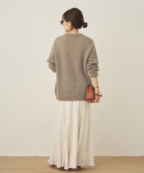 plage（プラージュ）の「《追加》Washable Fibril フレア スカート（スカート・レディース・アイボリー/ブラック・38/36/34）」の15枚目の写真