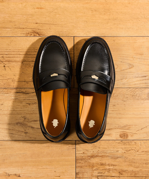 Tomo & Co（トモアンドシーオー）の「Tomo&Co トモアンドシーオー / COIN LOFER デュプイレザーレザーコインローファー Vibram / TMTKS-S-0055（ローファー・メンズ・ブラック・27cm/26.5cm/26cm/25.5cm/25cm）」の11枚目の写真