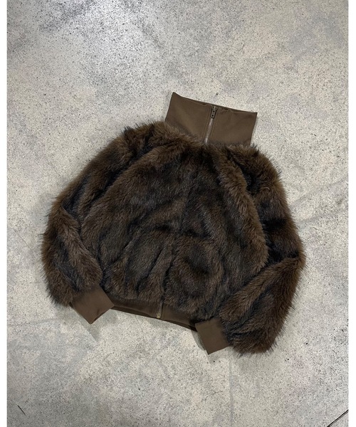 MandO（Auntie Rosa）（エムオー）の「ハイネックファーブルゾン（ブルゾン・メンズ・ブラック/ブラウン・LARGE/MEDIUM）」の18枚目の写真