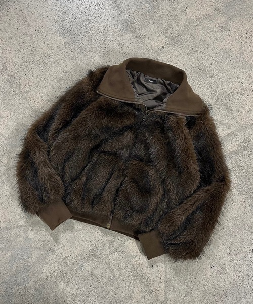 MandO（Auntie Rosa）（エムオー）の「ハイネックファーブルゾン（ブルゾン・メンズ・ブラック/ブラウン・LARGE/MEDIUM）」の20枚目の写真