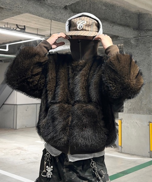 ハイネックファーブルゾン（ブルゾン）｜MandO（Auntie Rosa