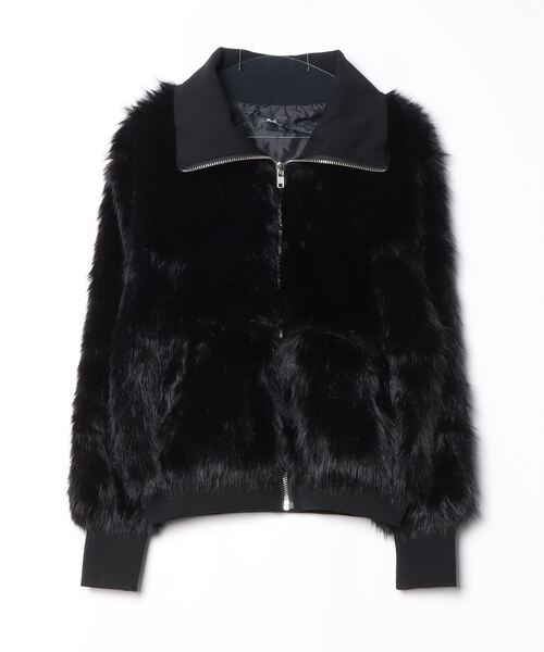 ハイネックファーブルゾン（ブルゾン）｜MandO（Auntie Rosa